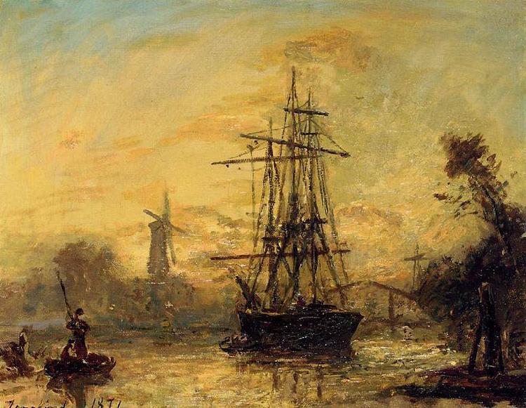 Johan Barthold Jongkind Rotterdam, France oil painting art